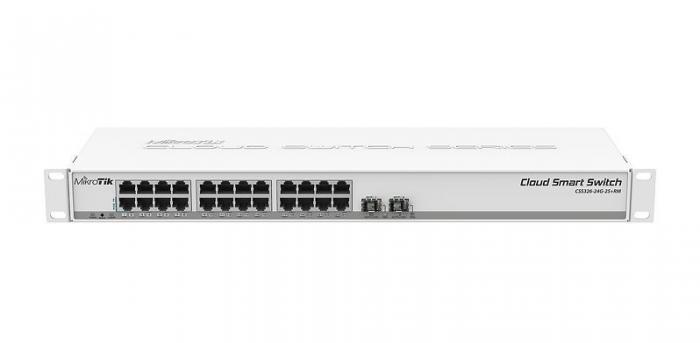 Суич Cloud Smart Switch Mikrotik CSS326-24G-2S+RM 24 portна ниска цена с бърза доставка - BestPC.BG