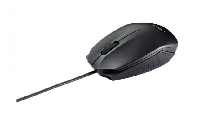 Мишка Asus UT280 Wired Optical Mouse, 1000dpi, USB, Черенна ниска цена с бърза доставка - BestPC.BG