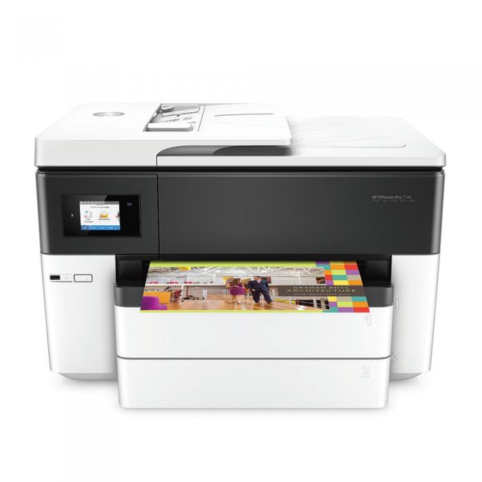 Мултифункционално у-во HP OfficeJet Pro 7740 Wide Format All-in-One Printerна ниска цена с бърза доставка - BestPC.BG