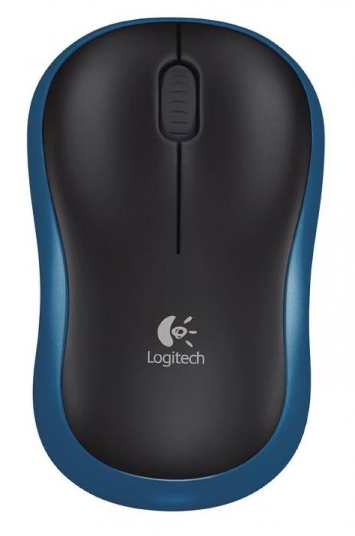 Безжична оптична мишка LOGITECH M185, Синя, USBна ниска цена с бърза доставка - BestPC.BG