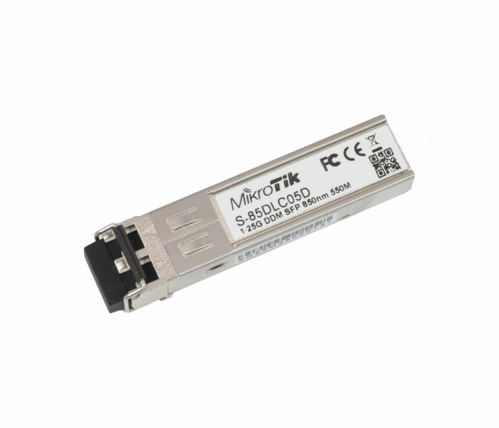 SFP Модул SFP модул MikroTik S-85DLC05D, 1.25G, 850nm Dual LC, DDMна ниска цена с бърза доставка - BestPC.BG