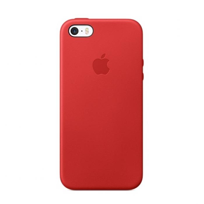 Калъф за смартфон Apple iPhone SE Leather Case - (PRODUCT)REDна ниска цена с бърза доставка