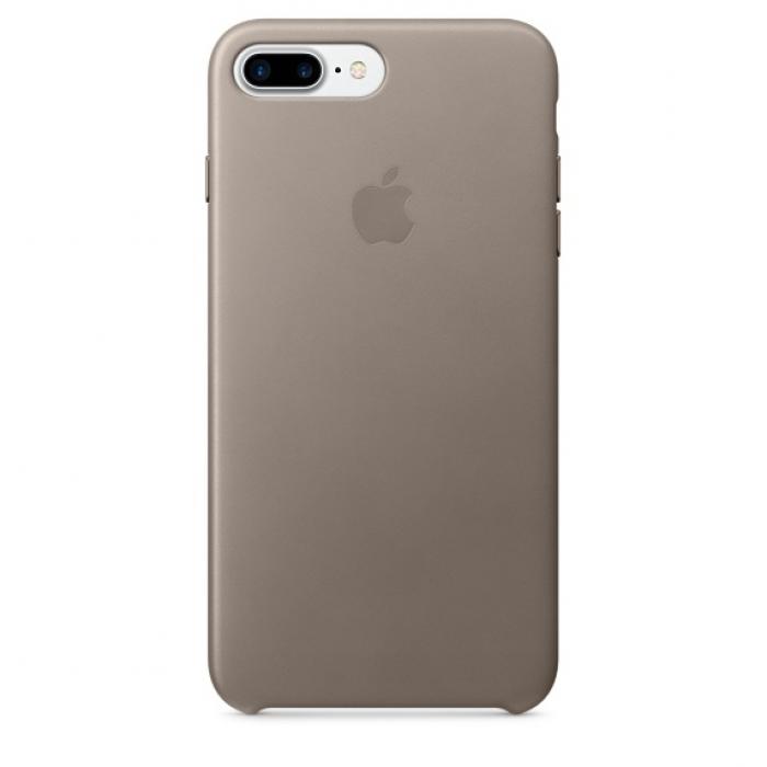 Калъф за смартфон Apple iPhone 7 Plus Leather Case - Taupeна ниска цена с бърза доставка