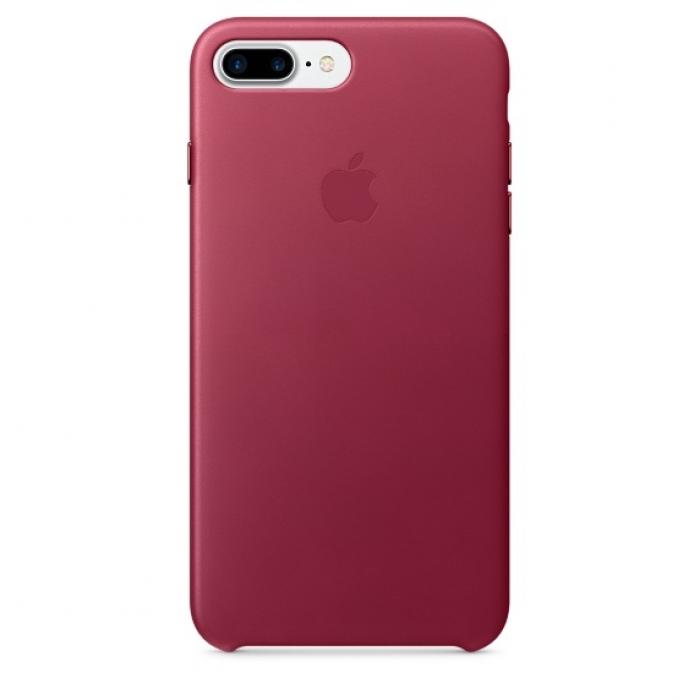 Калъф за смартфон Apple iPhone 7 Plus Leather Case - Berryна ниска цена с бърза доставка