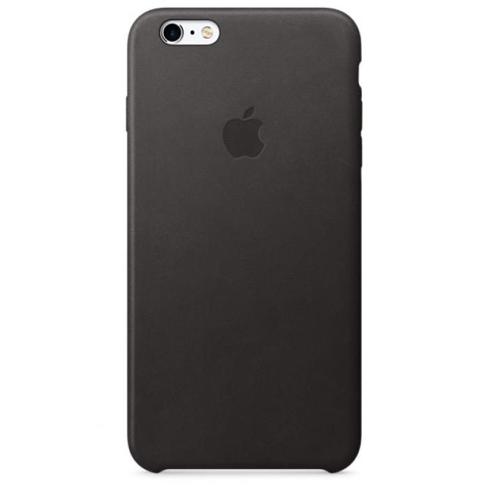 Калъф за смартфон Apple iPhone 6s Plus Leather Case - Blackна ниска цена с бърза доставка