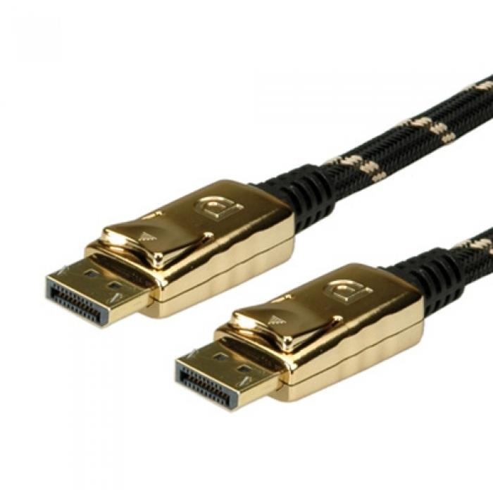 Кабел/адаптер Cable DP M - DP M, 3m, Gold, Roline 11.04.5646на ниска цена с бърза доставка