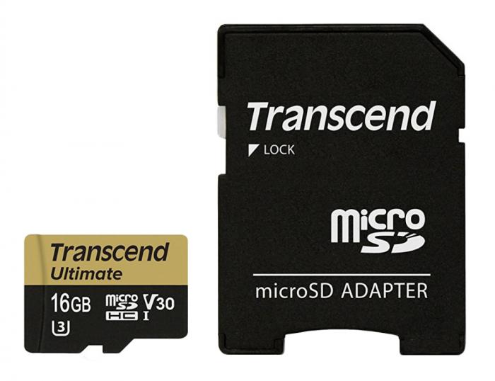 SD/флаш карта Transcend 16GB microSDHC UHS-I U3M, MLCна ниска цена с бърза доставка