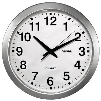 Продукт Стенен часовник CWA100 HAMA 92645, Сребристна ниска цена с бърза доставка