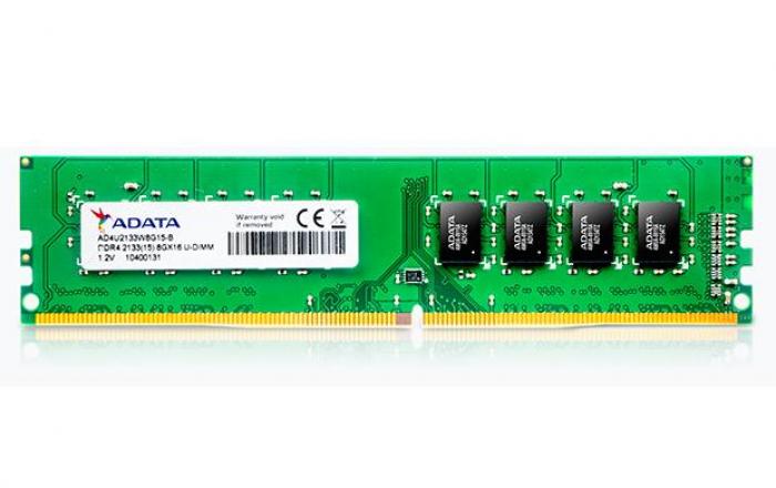 Памет ADATA single rank, 8GB DDR4 2133MHZ U-DIMM, AD4U213338G15-Sна ниска цена с бърза доставка - BestPC.BG