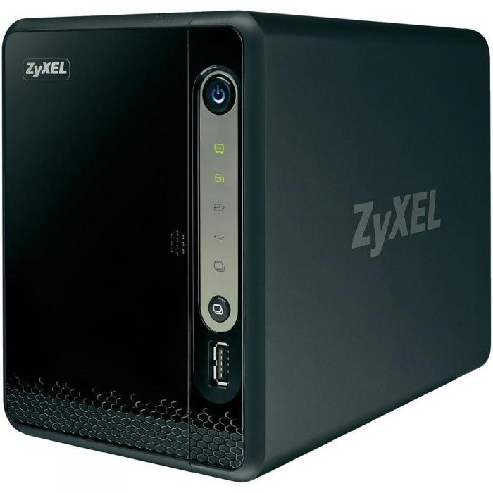 Мрежов сторидж (NAS/SAN) Мрежов сторидж ZyXEL NSA320S, за 2 диска, до 12TB, Гигабит, USB2.0на ниска цена с бърза доставка