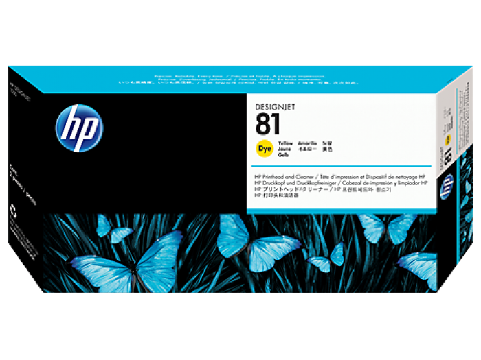 Касета с мастило Консуматив HP 81 Standard Print Head; Yellow;  ; HP DesignJet 5000, 5500на ниска цена с бърза доставка