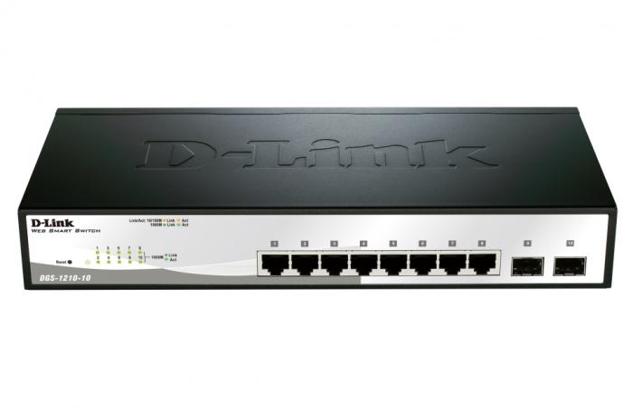 Комутатор/Суич D-Link DGS-1210-10на ниска цена с бърза доставка - BestPC.BG