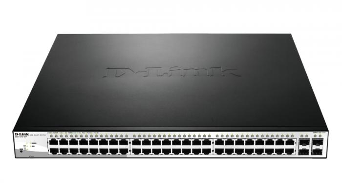 Комутатор/Суич D-Link 52-Port PoE Gigabit Smart Switchна ниска цена с бърза доставка - BestPC.BG