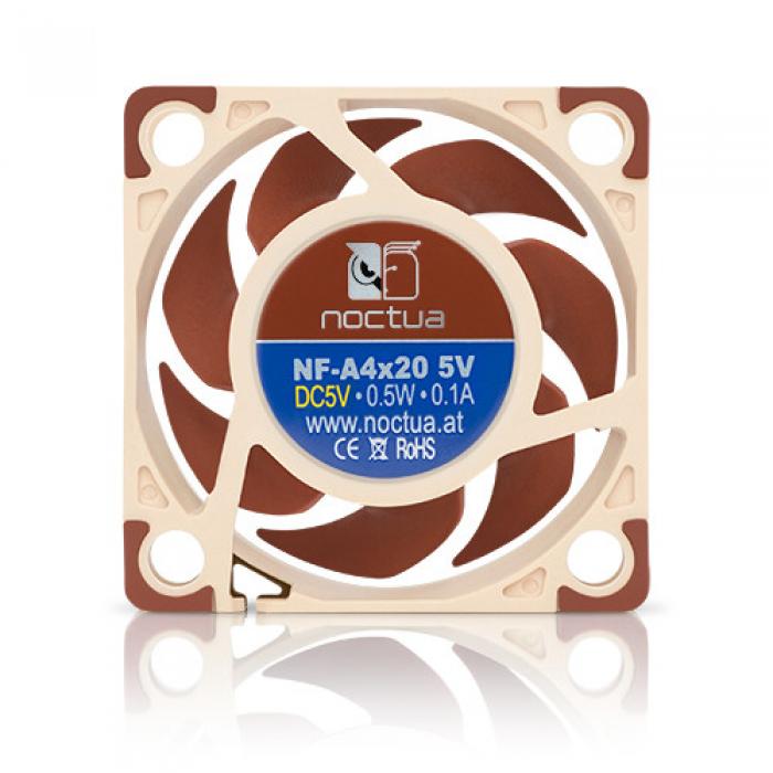 Noctua Вентилатор Fan 40x40x20mm 5V 5000rpm - NF-A4x20-5Vна ниска цена с бърза доставка - BestPC.BG