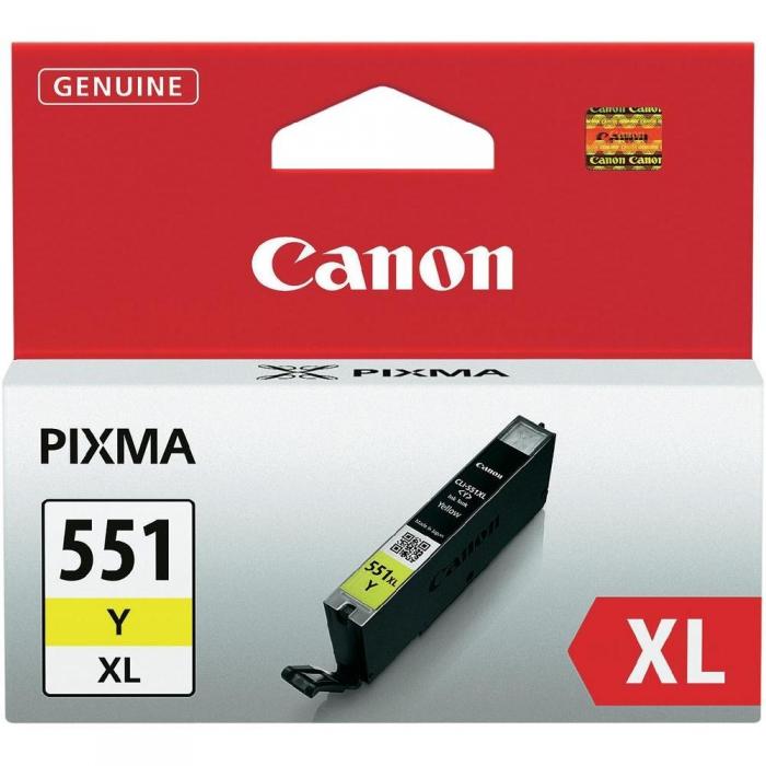 Касета с мастило Canon CLI-551XL Yна ниска цена с бърза доставка - BestPC.BG