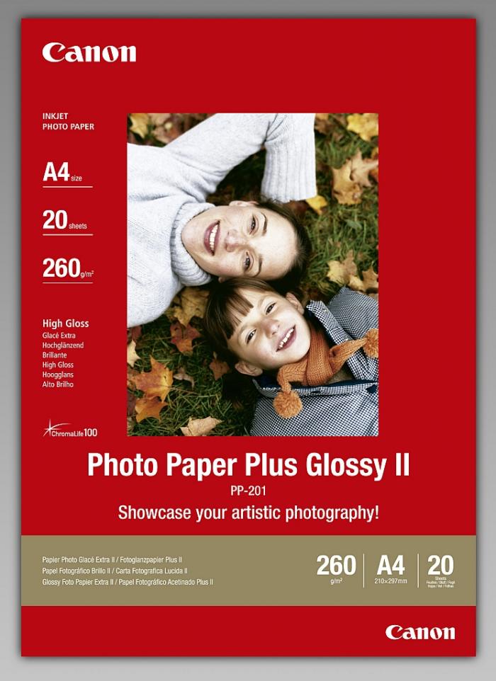 Хартия за принтер Canon Plus Glossy II PP-201, A4, 20 sheetsна ниска цена с бърза доставка - BestPC.BG