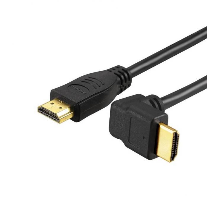SBOX HDMI-90-15 :: Кабел HDMI-HDMI 1.4v, M-M, 90°, 1.5 мна ниска цена с бърза доставка - BestPC.BG