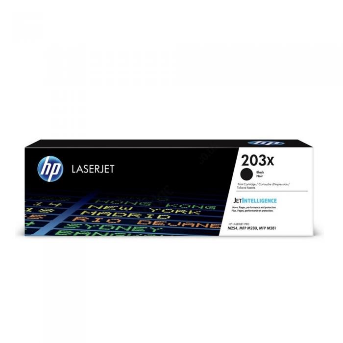 Тонер за лазерен принтер HP 203X Original Black LaserJet Toner Cartridgeна ниска цена с бърза доставка - BestPC.BG