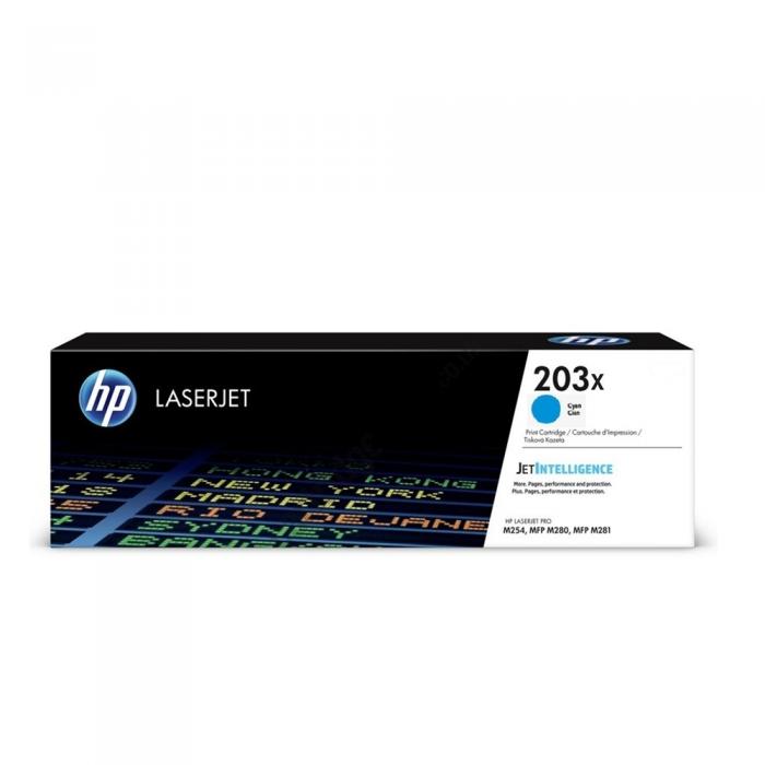 Тонер за лазерен принтер HP 203X Original Cyan LaserJet Toner Cartridgeна ниска цена с бърза доставка - BestPC.BG