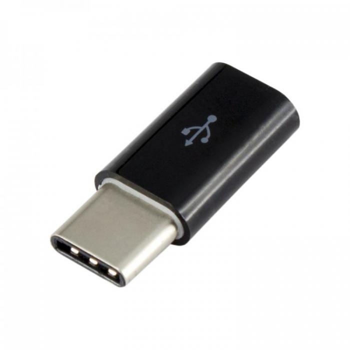 Принадлежност за смартфон SBOX AD.USB-C-B :: Адаптер от Micro USB към USB Type C, черенна ниска цена с бърза доставка - BestPC.BG