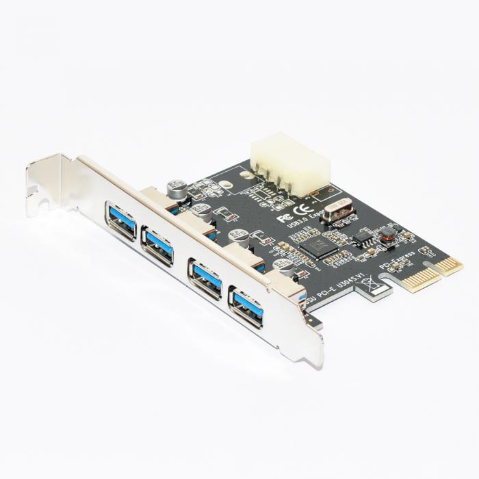 USB Хъб Makki PCI-E card 4 x USB3.0 port - MAKKI-PCIE-4XUSB30-V1на ниска цена с бърза доставка - BestPC.BG
