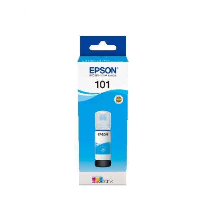 Касета с мастило Epson 101 EcoTank Cyan ink bottleна ниска цена с бърза доставка - BestPC.BG