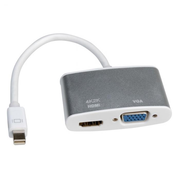 Кабел/адаптер Adapter Mini DP M - VGA-HDMI F, 4K2K, 12.03.3161на ниска цена с бърза доставка - BestPC.BG