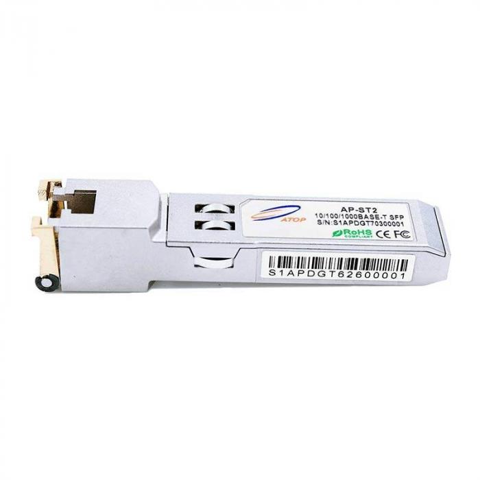 SFP Модул Медно SFP ATOP 10/100/1000 - RJ45 (AP-ST2)на ниска цена с бърза доставка - BestPC.BG