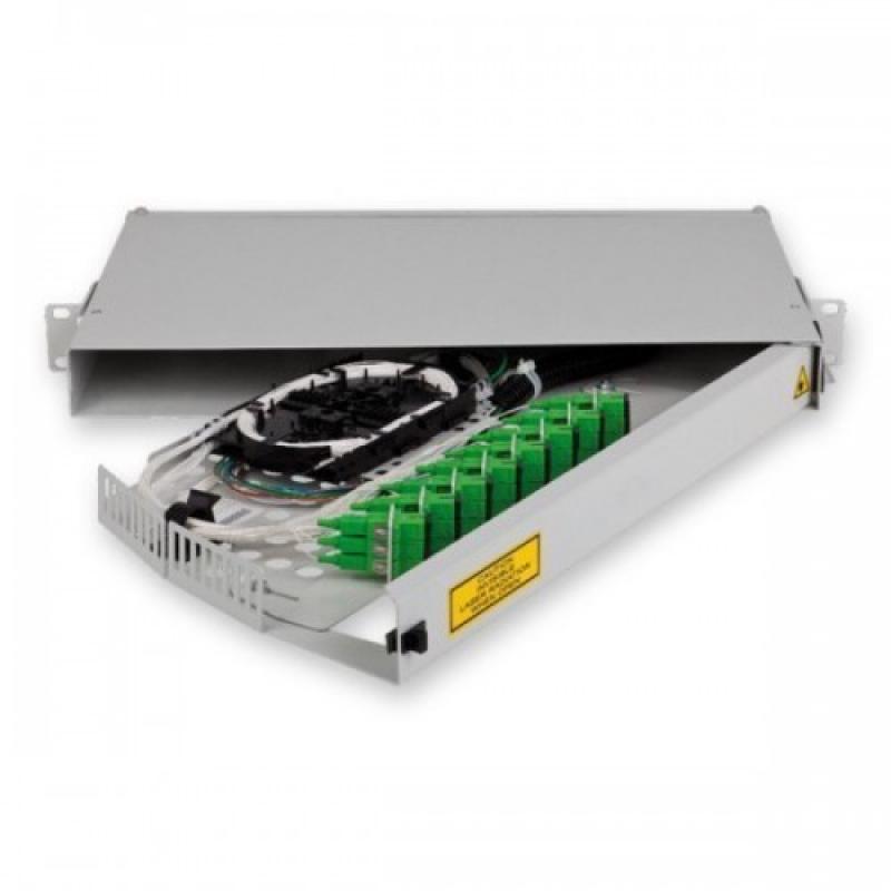 Оптичен панел за 24 SC симплексни адаптера, въртящ се, 1Uна ниска цена с бърза доставка - BestPC.BG