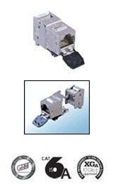 Конектор / букса AMP-TWIST категория 6AS SL жак - инсърт без капаче против прах, XGaна ниска цена с бърза доставка - BestPC.BG