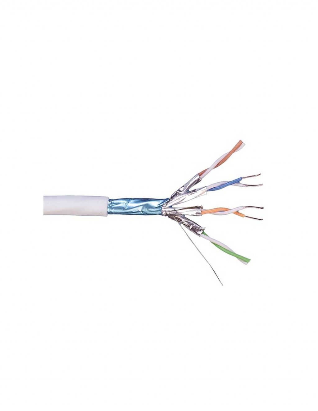 Инсталационен LAN кабел Кабел CAT7 F-FTP, XG, AWG23, LSZH, макара 500mна ниска цена с бърза доставка - BestPC.BG