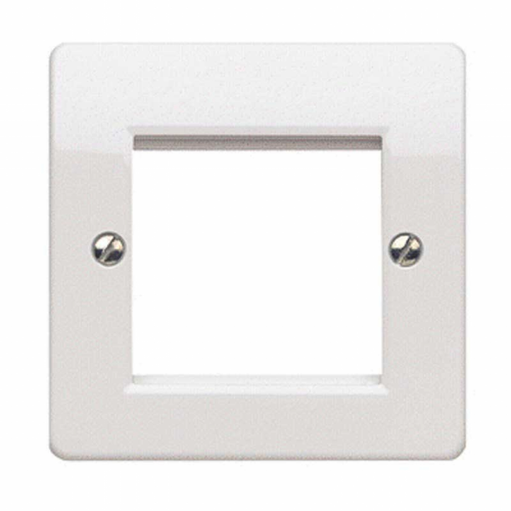 Розетка Рамка за 1 модул 45x45 или 2 модула 22.5x45, бялана ниска цена с бърза доставка - BestPC.BG