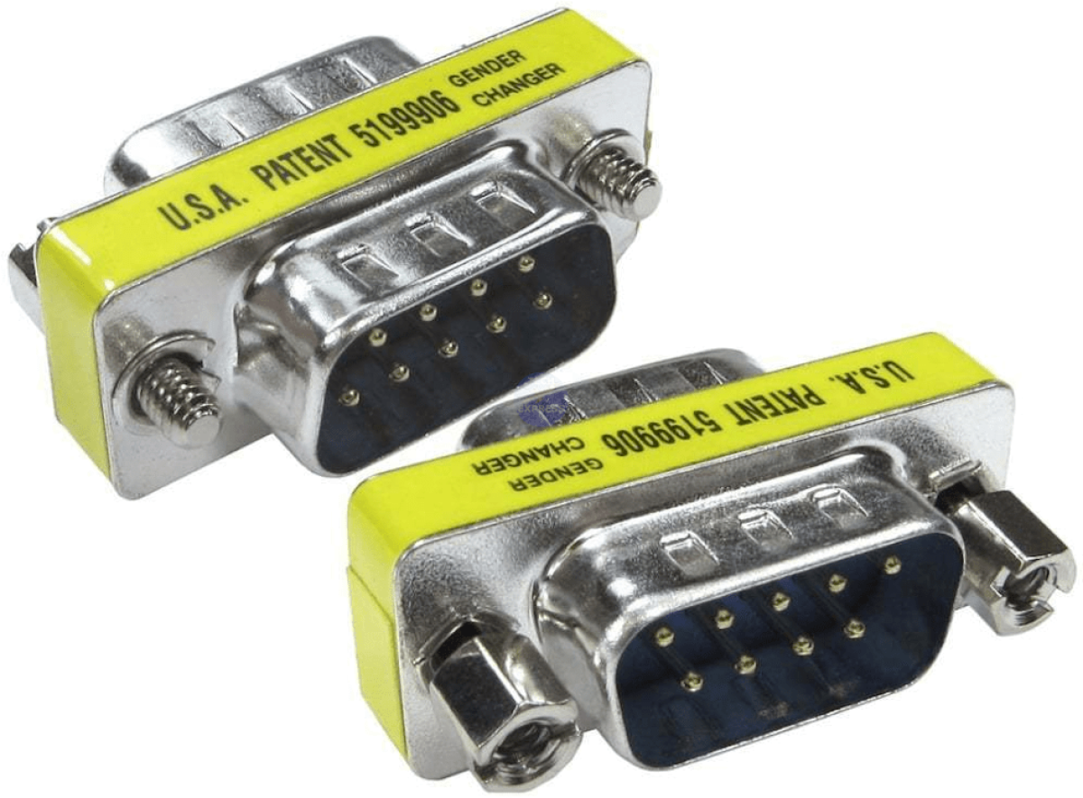 Адаптер, DB9 мъжки - DB9 мъжки, металенна ниска цена с бърза доставка - BestPC.BG