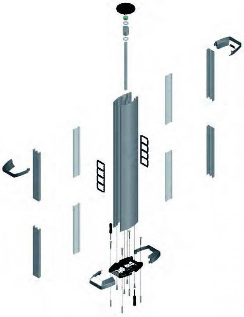 Продукт Двустранна алуминиева колона за монтаж на модулина ниска цена с бърза доставка - BestPC.BG