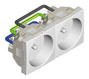 Продукт Контакт двоен 45х45 мм с щифт - пин, различни цветове — Червенна ниска цена с бърза доставка - BestPC.BG