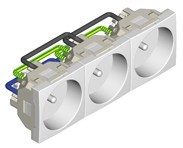 Продукт Контакт троен 45х45 мм с щифт - пин, различни цветове — Червенна ниска цена с бърза доставка - BestPC.BG