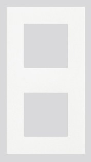 Продукт Двойна рамка за инсталация на 45х45 мм модули — Алуминийна ниска цена с бърза доставка - BestPC.BG