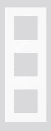 Продукт Тройна рамка за инсталация на 45х45 мм модули — Бялна ниска цена с бърза доставка - BestPC.BG