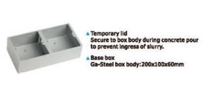 Продукт Подова кутия с две отделения за монтаж на общо 6 модула 22, 5х45 ммна ниска цена с бърза доставка - BestPC.BG