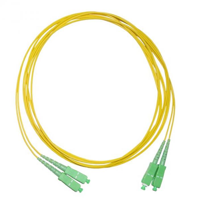 Оптична пач корда Оптични пач корди SC/APC - SC/APC сингъл мод, дуплекс, 1m.на ниска цена с бърза доставка - BestPC.BG