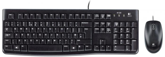 Kомплект клавиатура с мишка Logitech MK120, Чернана ниска цена с бърза доставка - BestPC.BG