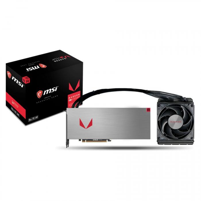 Видеокарта MSI AMD Radeon VEGA 64 8G HBM2 2048bit, PCI-E 3.0 x16, 3xDP, HDMI, Retailна ниска цена с бърза доставка - BestPC.BG