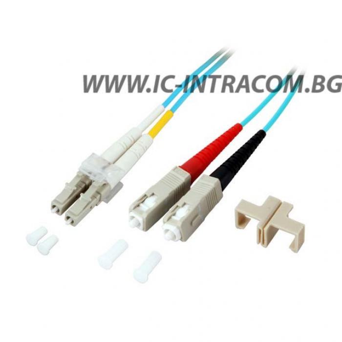 Оптична пач корда LC-UPC-SC-UPC Мулти мод 50-125 ОМ3на ниска цена с бърза доставка - BestPC.BG