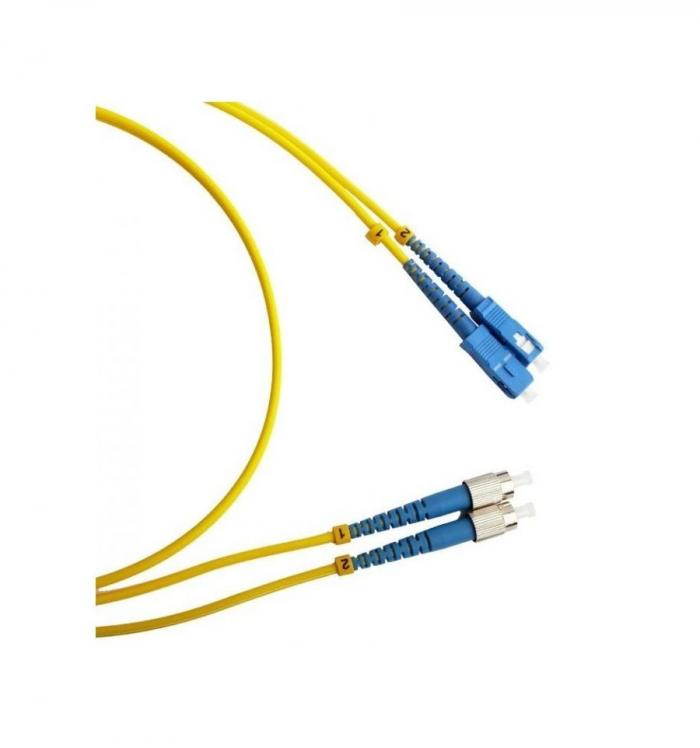 Оптична пач корда, FC-SC, Сингъл мод 9/125, Duplex, 25m.на ниска цена с бърза доставка - BestPC.BG