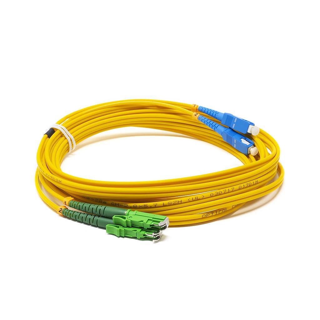 Оптична пач корда Оптични пач корди E2000-APC - SC-UPC сингъл мод, дуплекс, 20m.на ниска цена с бърза доставка - BestPC.BG