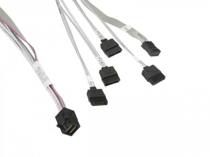 Кабел/адаптер Supermicro Internal Mini SAS HD to 4 SATA, 90-90-75-75cm w-75cm SB, S-Sна ниска цена с бърза доставка - BestPC.BG