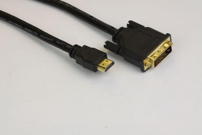 VCom кабел DVI 24+1 Dual Link M - HDMI M - CG481G-2mна ниска цена с бърза доставка - BestPC.BG