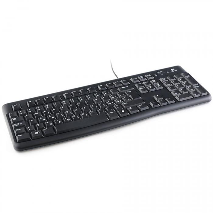 Клавиатура LOGITECH Corded Desktop MK120 - EER - US layout, Чернана ниска цена с бърза доставка - BestPC.BG