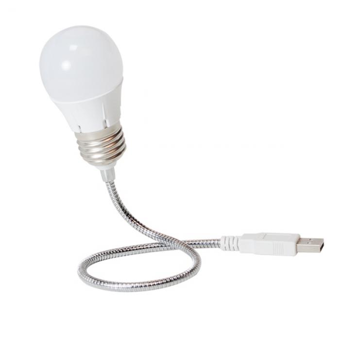 LED Крушка LIGHT LED Flex Lamp, USB, LogiLink UA0220, whiteна ниска цена с бърза доставка - BestPC.BG