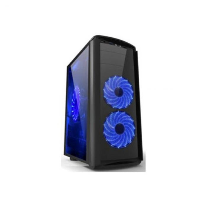 Кутия GOLDEN FIELD C188 Micro ATX, 7 slots , Steel 0.5 mm, PSU 550W 12 sm, Blackна ниска цена с бърза доставка - BestPC.BG